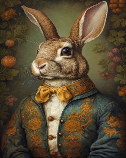 Noble Rabbit Portrait