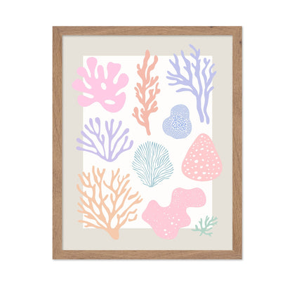 Pastel Coral Shapes
