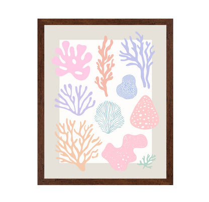 Pastel Coral Shapes