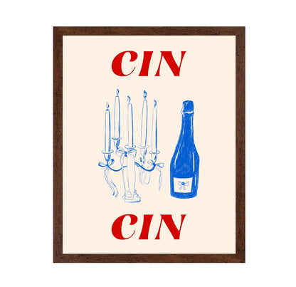 Candle And Wine Sketch
