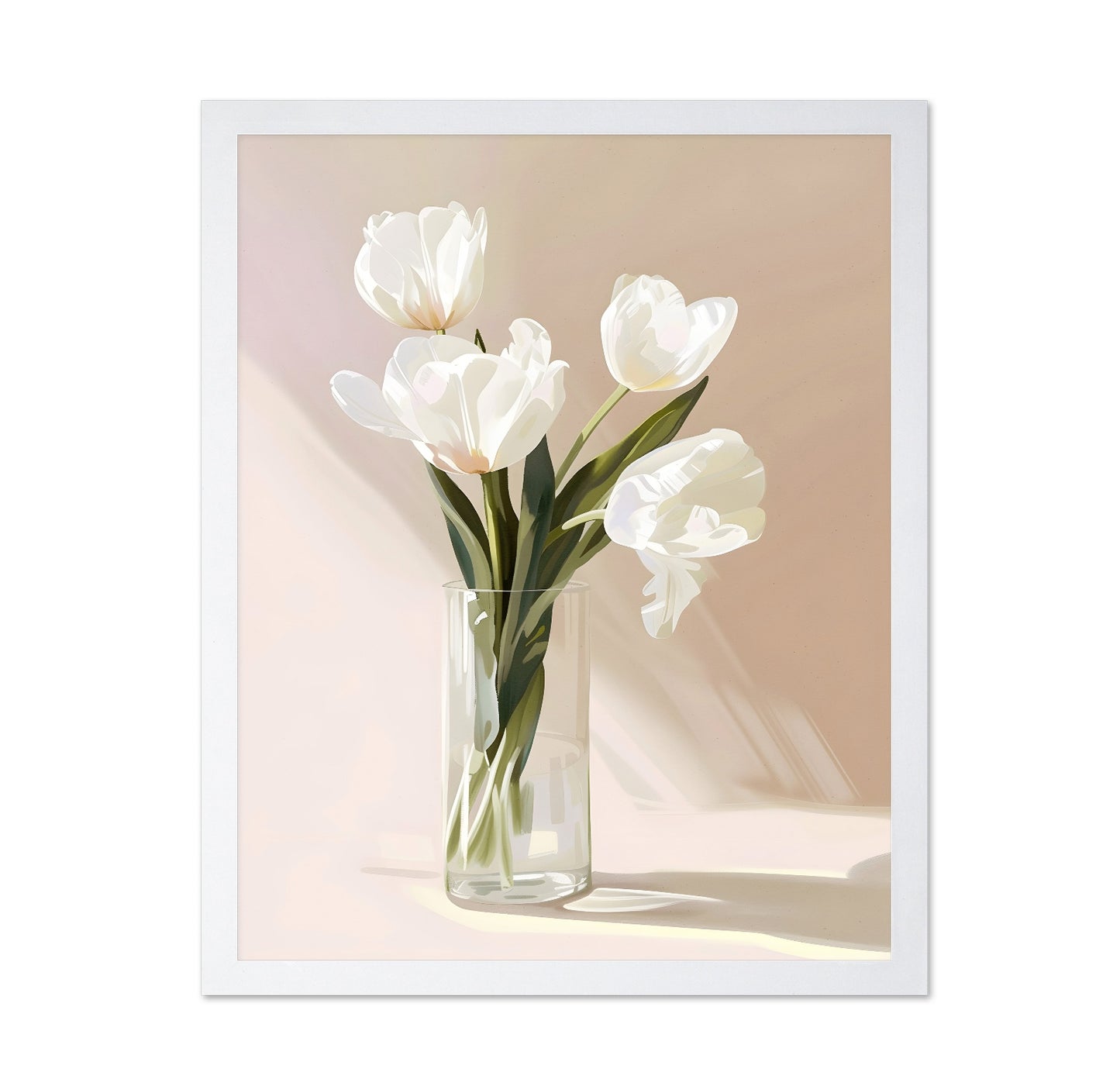 White Tulip Still Life