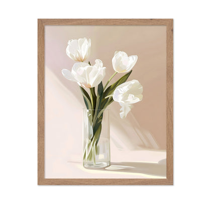 White Tulip Still Life