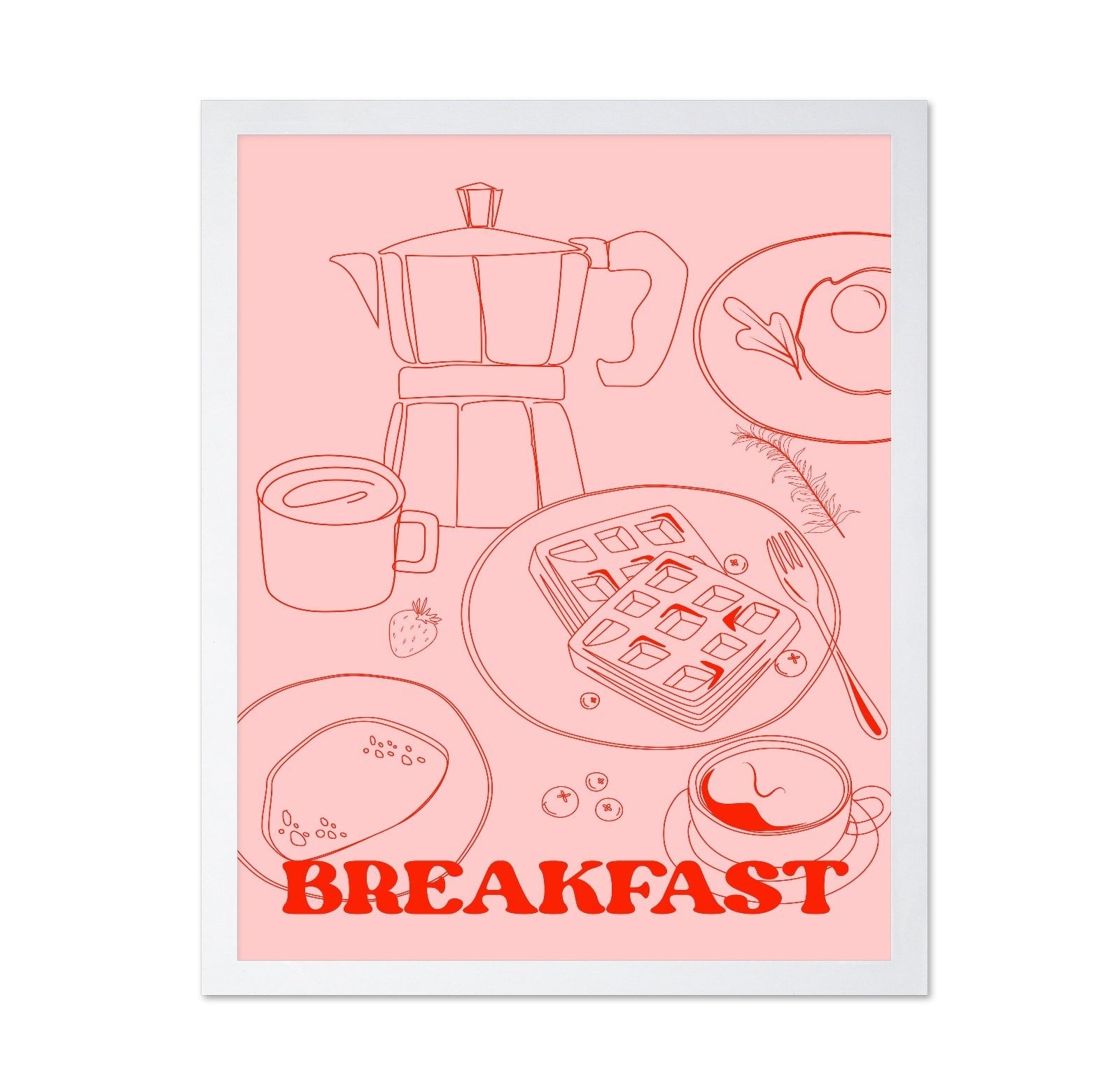Breakfast Line Art No2