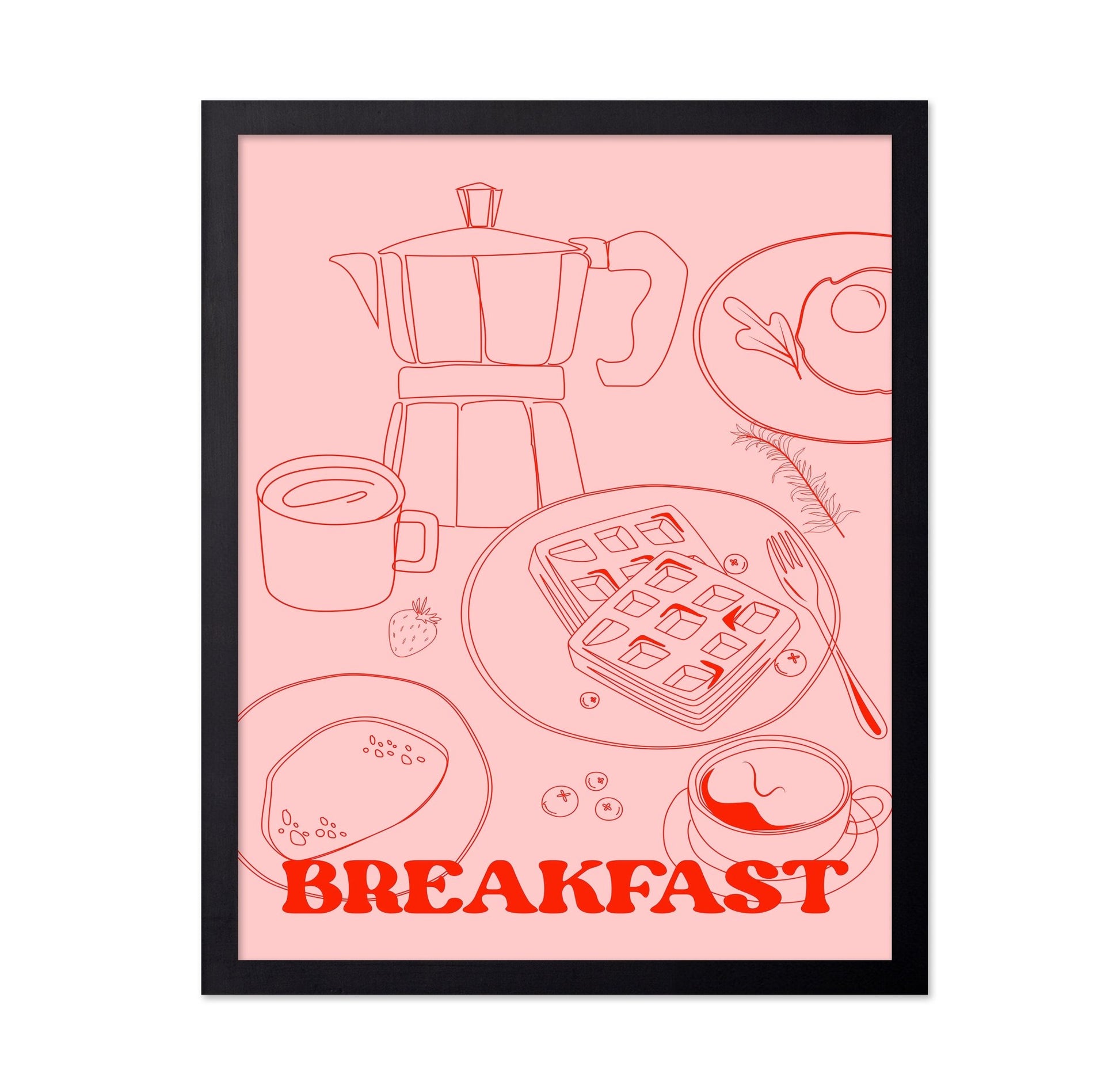 Breakfast Line Art No2