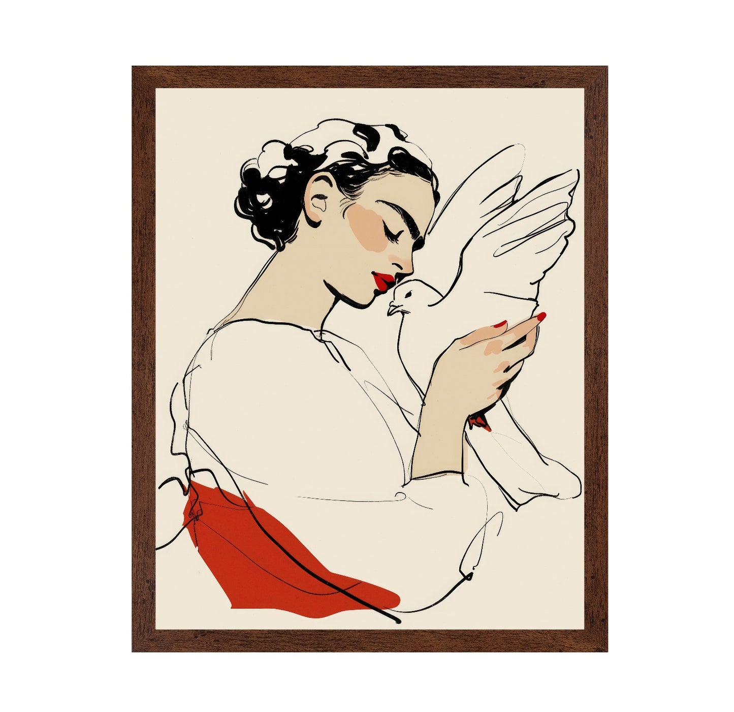 Dove Kiss Portrait