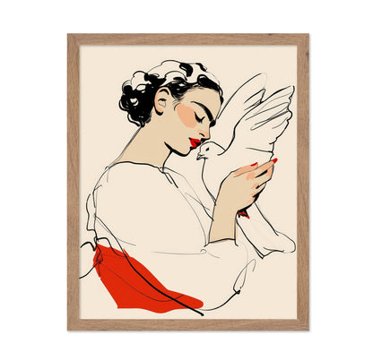 Dove Kiss Portrait
