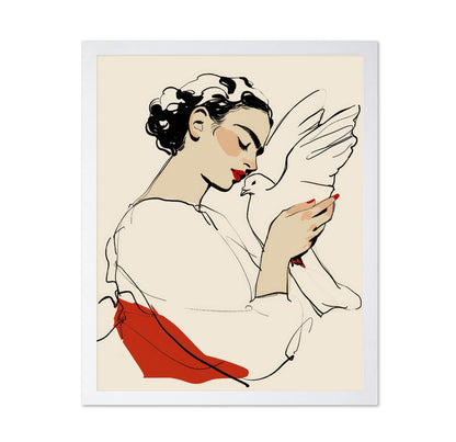 Dove Kiss Portrait