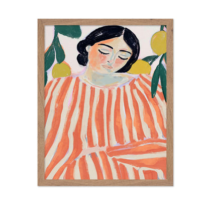 Striped Citrus Portrait
