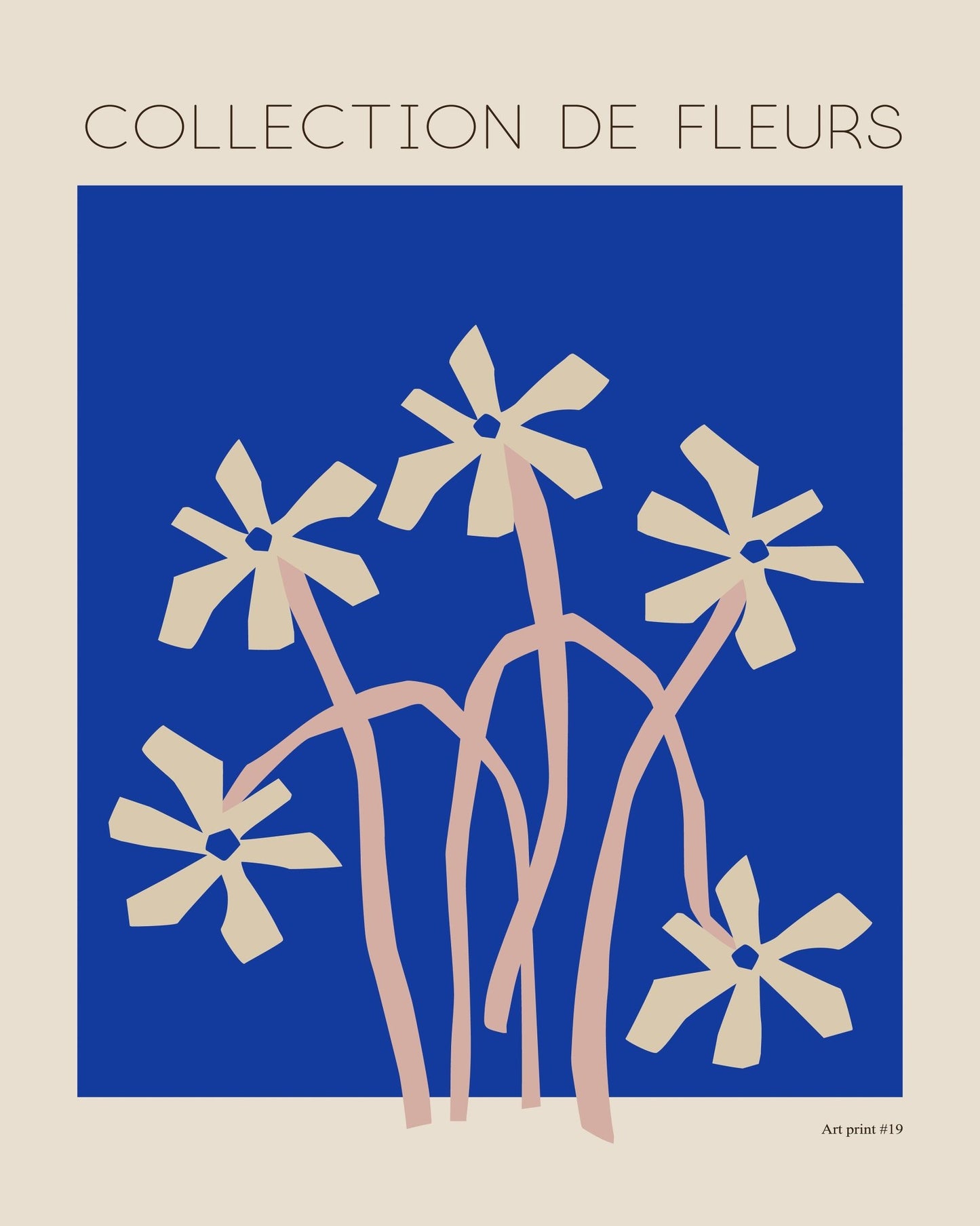 Blue Floral Minimal