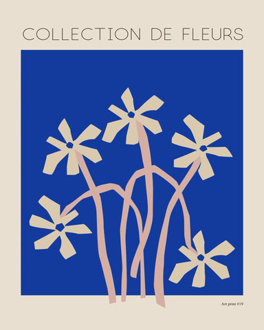 Blue Floral Minimal