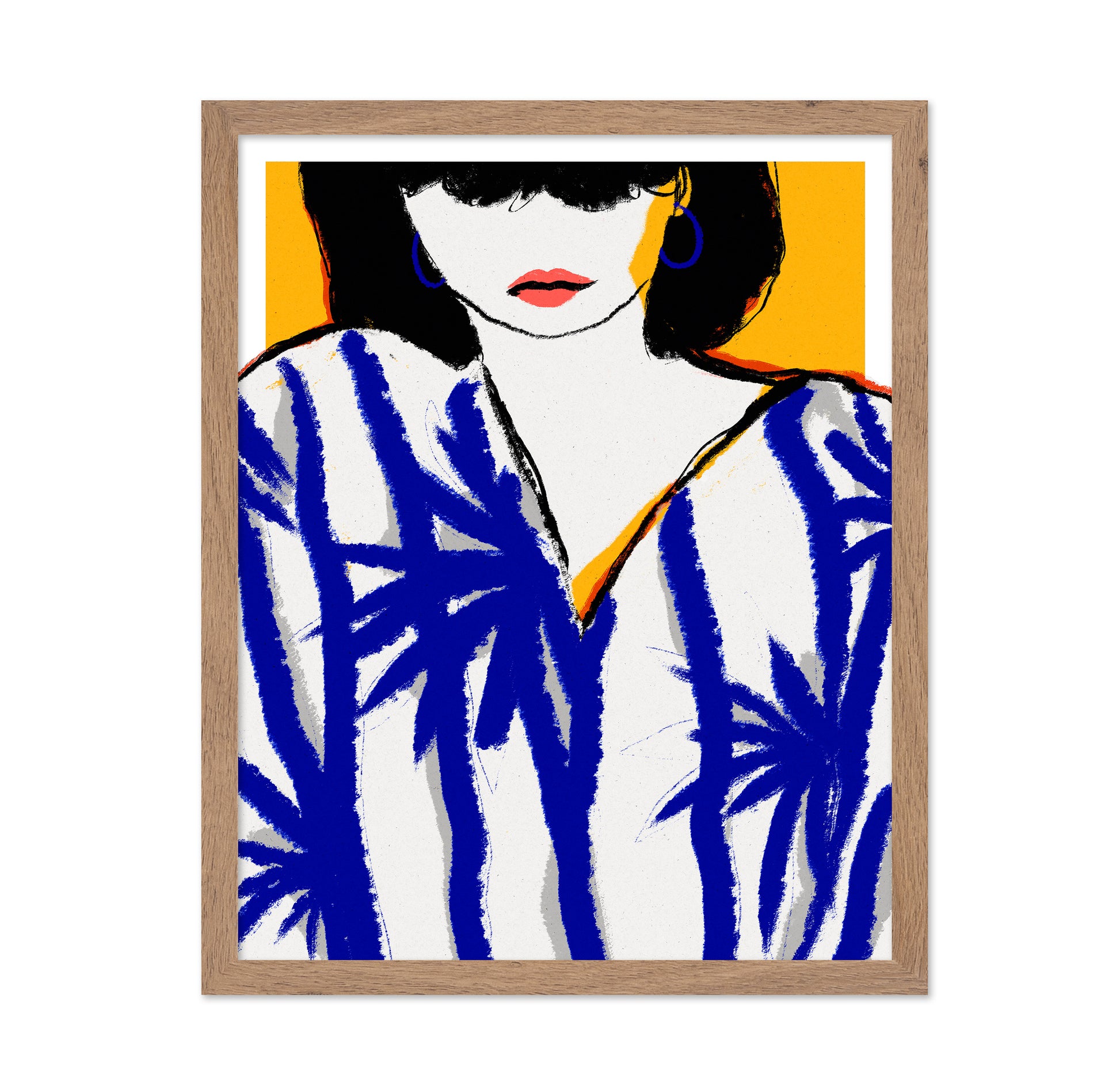 Blue Pattern Portrait