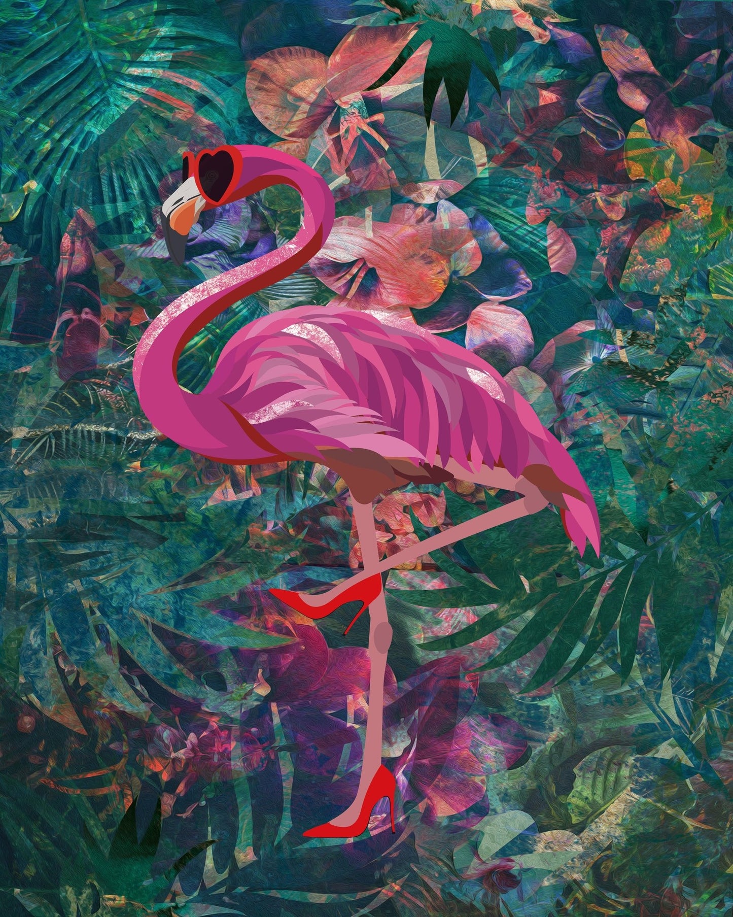 Flamingo In Heels