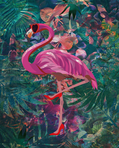Flamingo In Heels