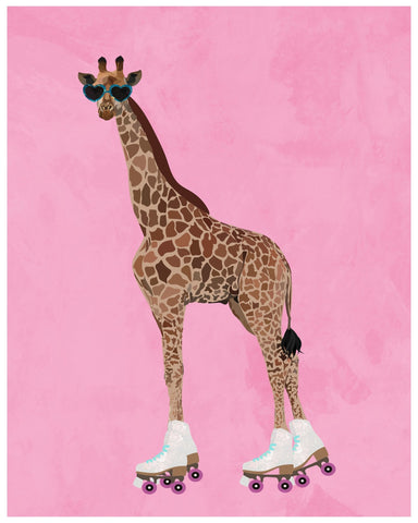 Giraffe On Skates
