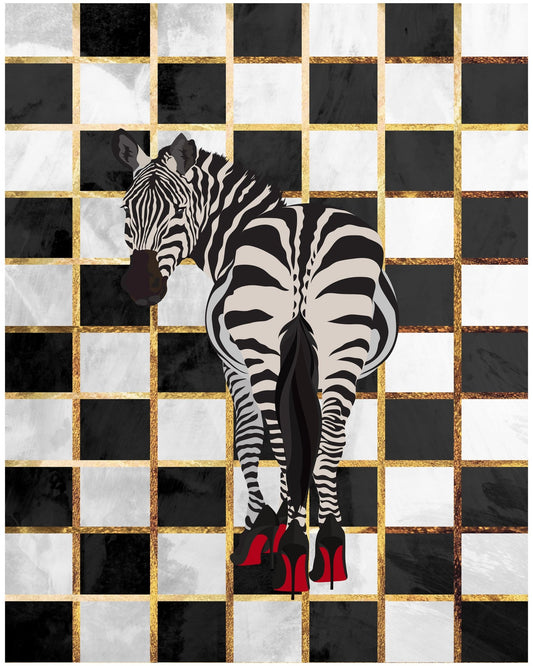 Zebra Gold Grid