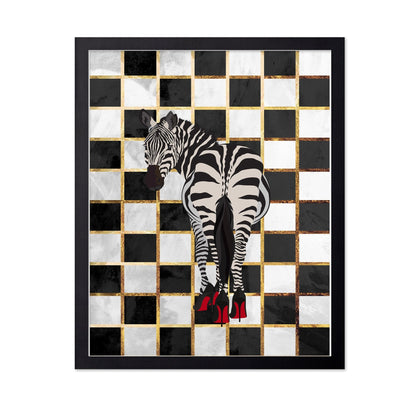 Zebra Gold Grid