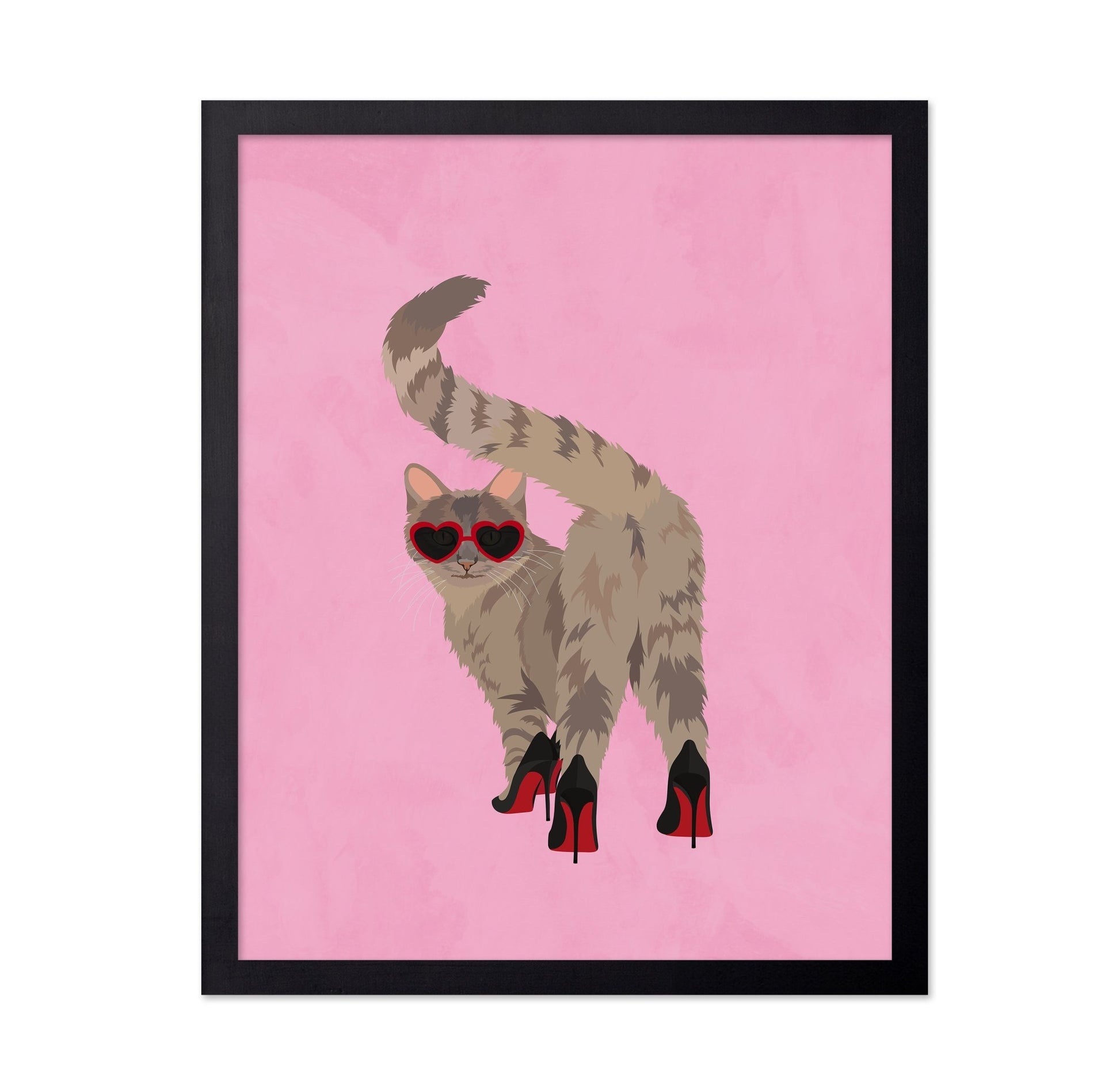 Cat Red Heels
