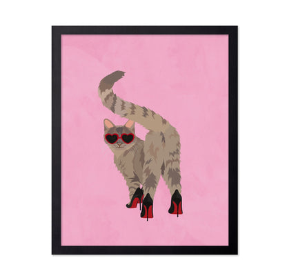 Cat Red Heels
