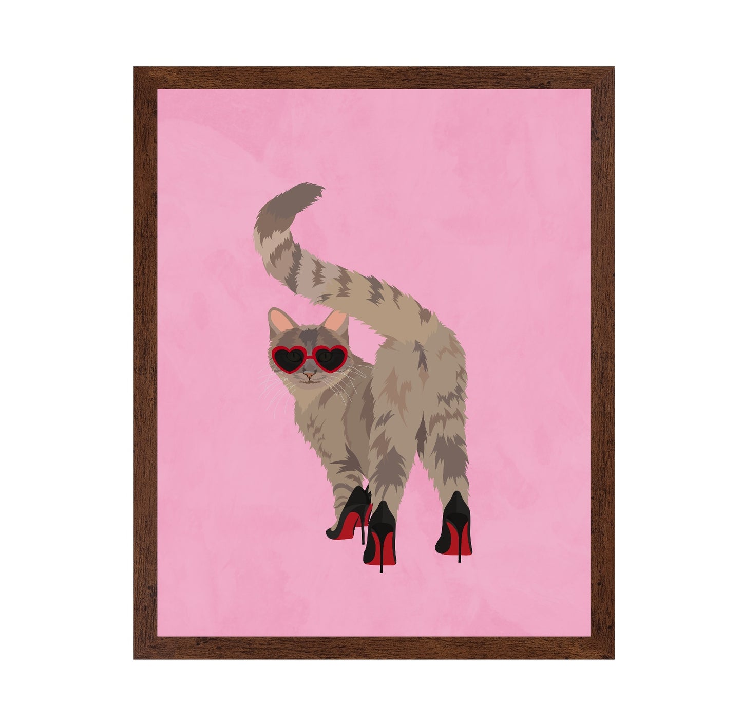 Cat Red Heels