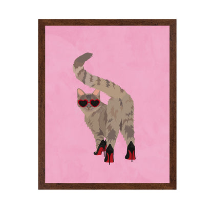 Cat Red Heels