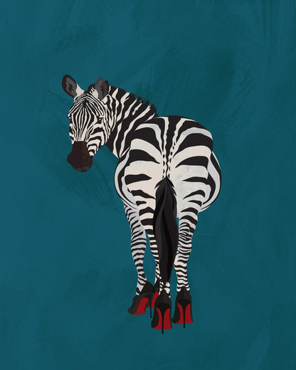Zebra Red Heels