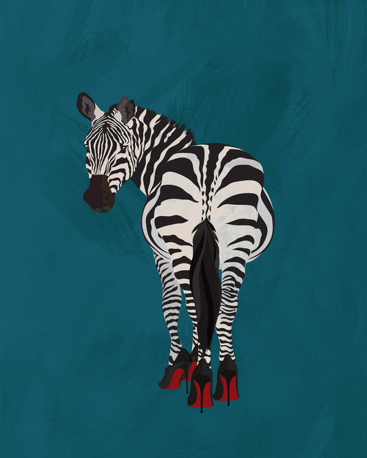 Zebra Red Heels