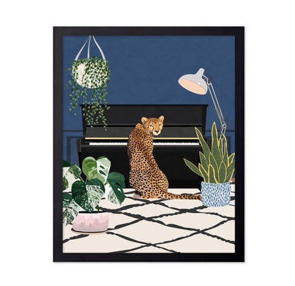 Leopard Piano Room