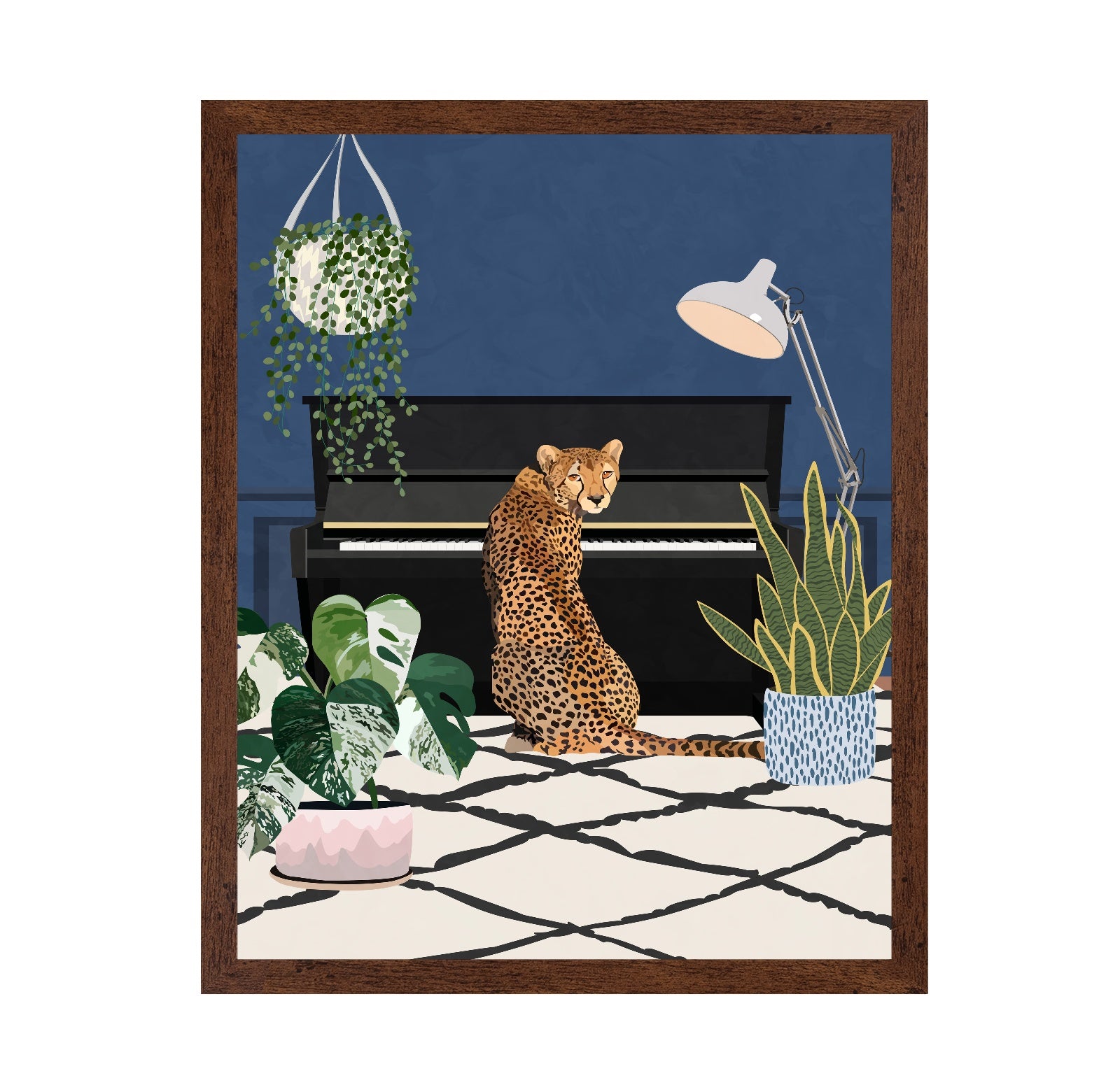 Leopard Piano Room