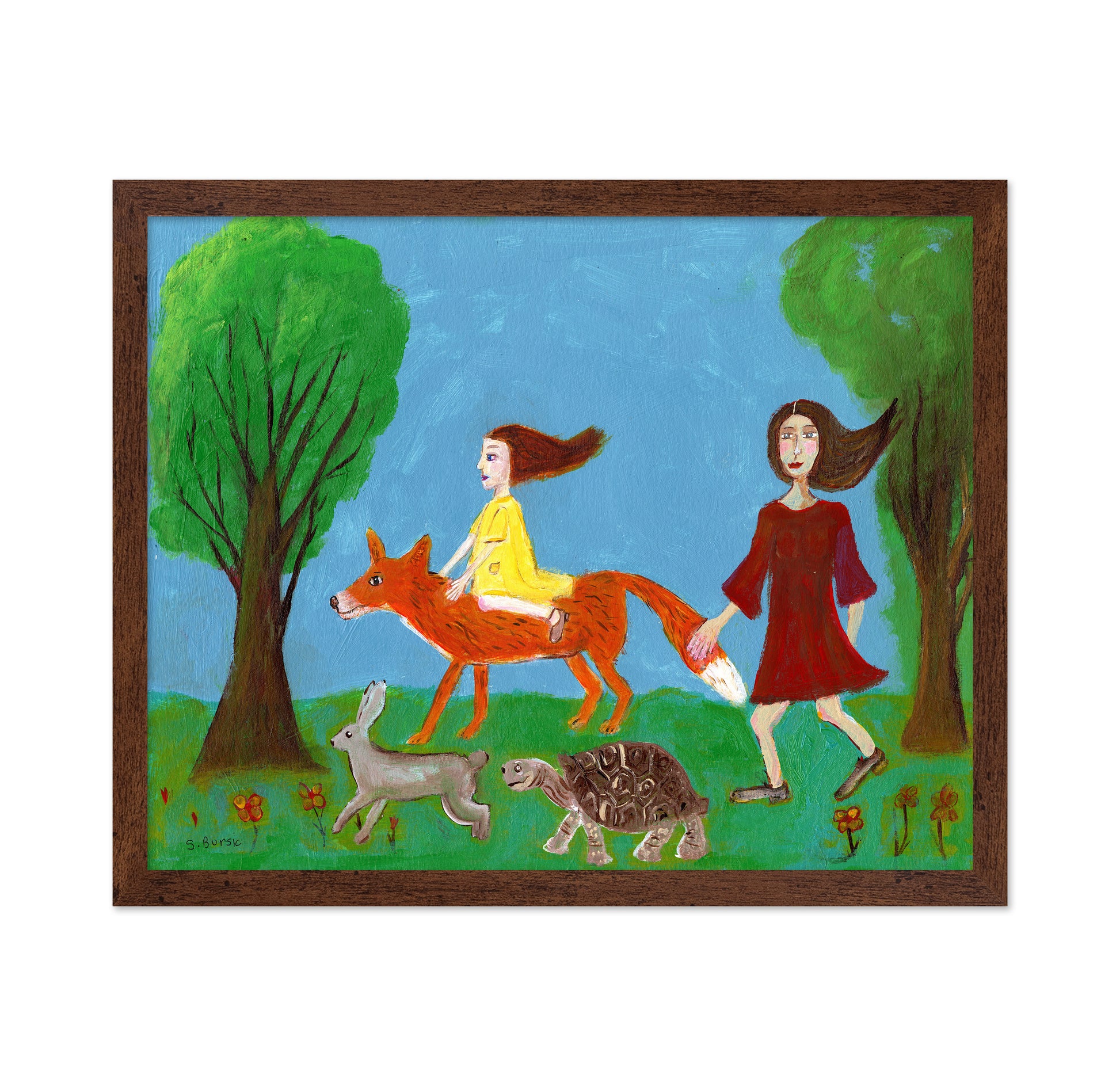 Girl Riding Fox