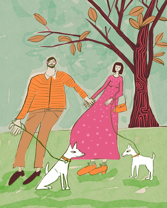 Couple With Dogs