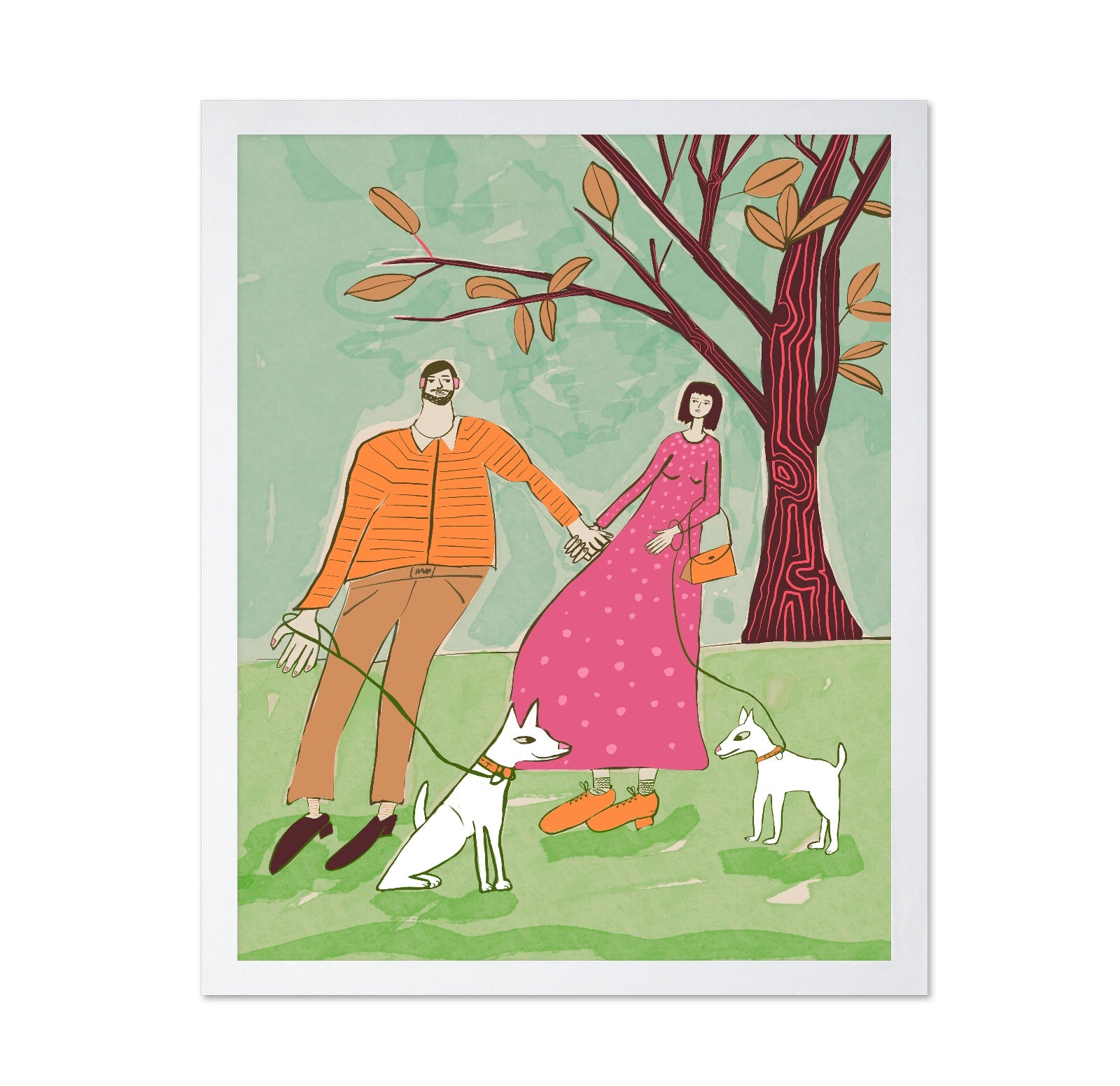 Couple With Dogs
