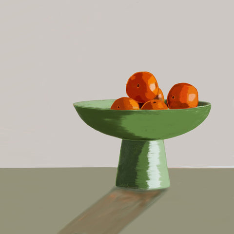 Oranges In Green Bowl No1