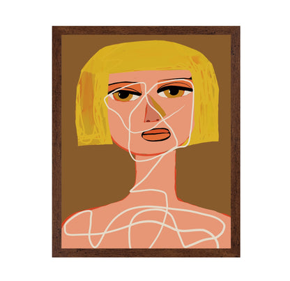 Blonde Line Portrait