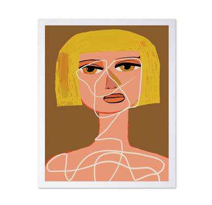 Blonde Line Portrait