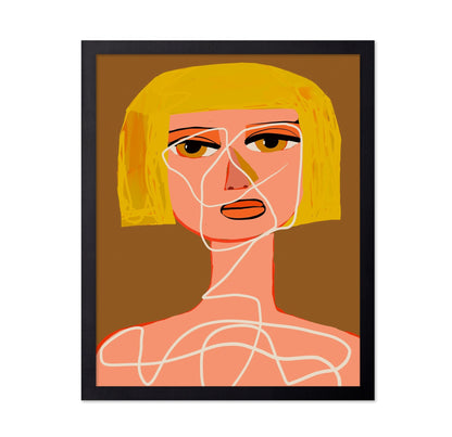 Blonde Line Portrait