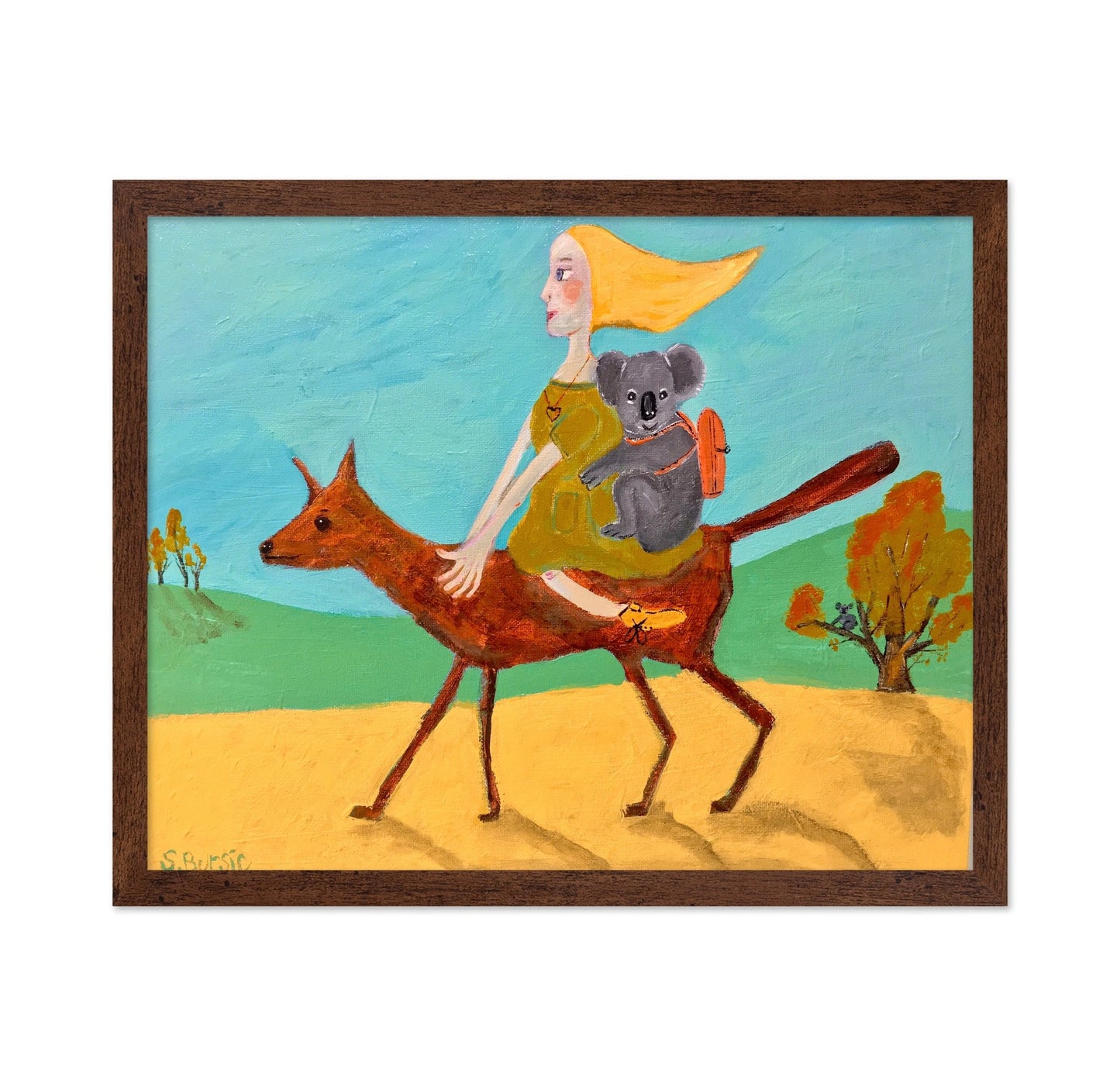 Girl Riding Deer