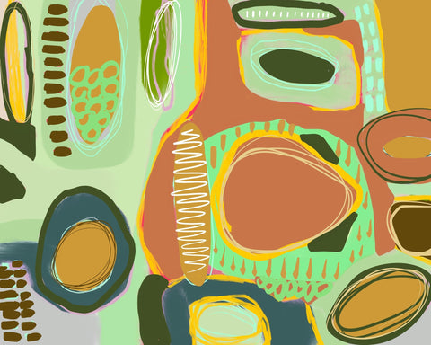 Colorful Organic Shapes No3
