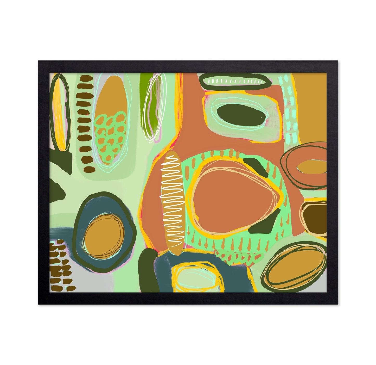 Colorful Organic Shapes No3