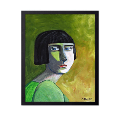 Green Portrait Face