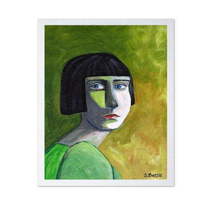 Green Portrait Face