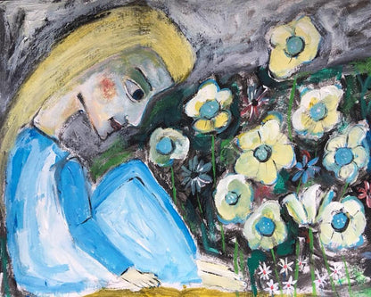 Girl With Wildflowers