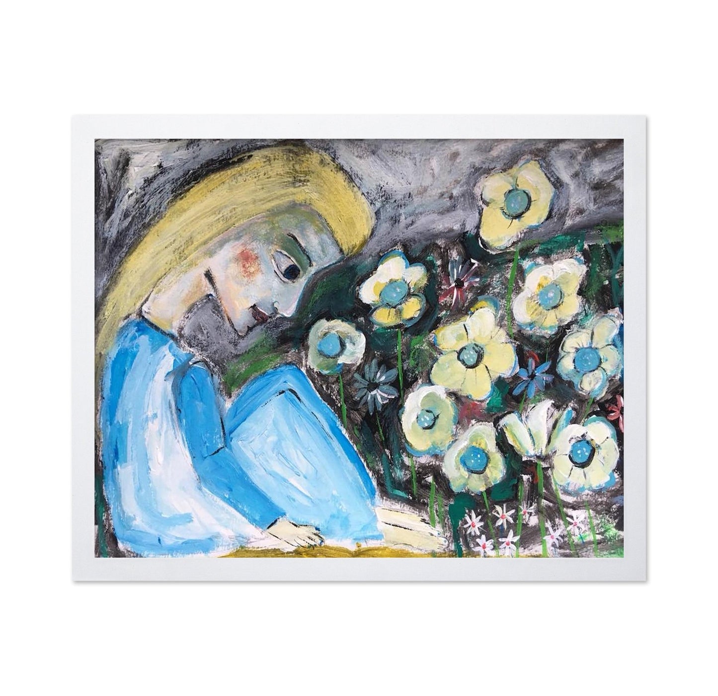 Girl With Wildflowers