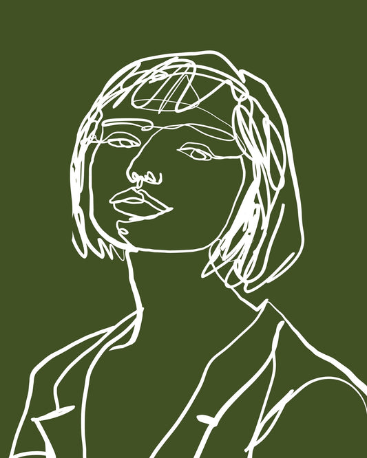 Minimal Line Portrait
