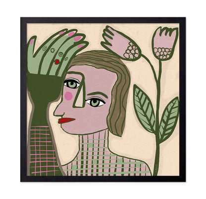 Woman With Floral Hand