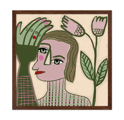 Woman With Floral Hand