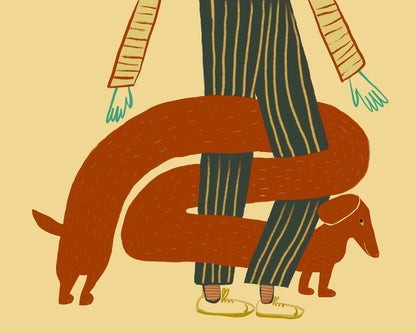 Wrapped Dachshund