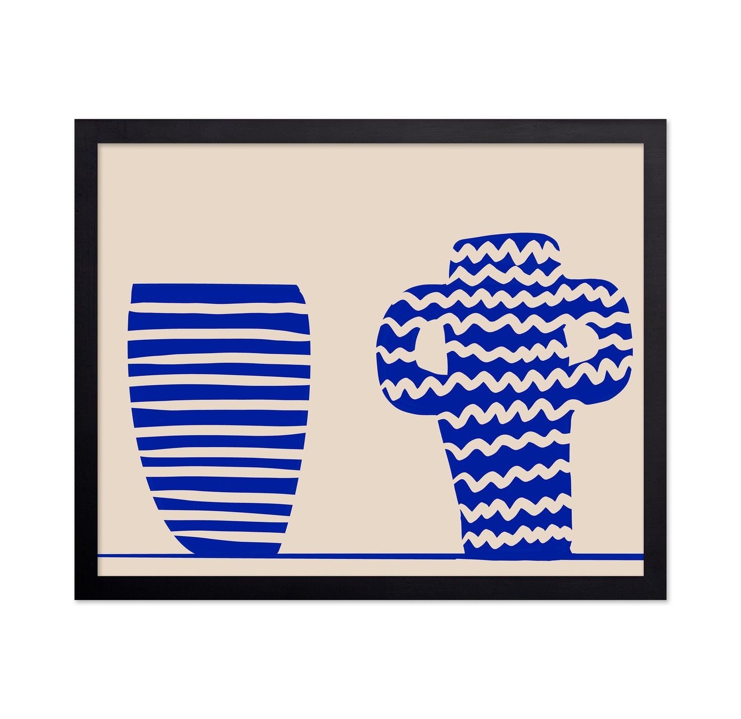 Blue Pattern Vases