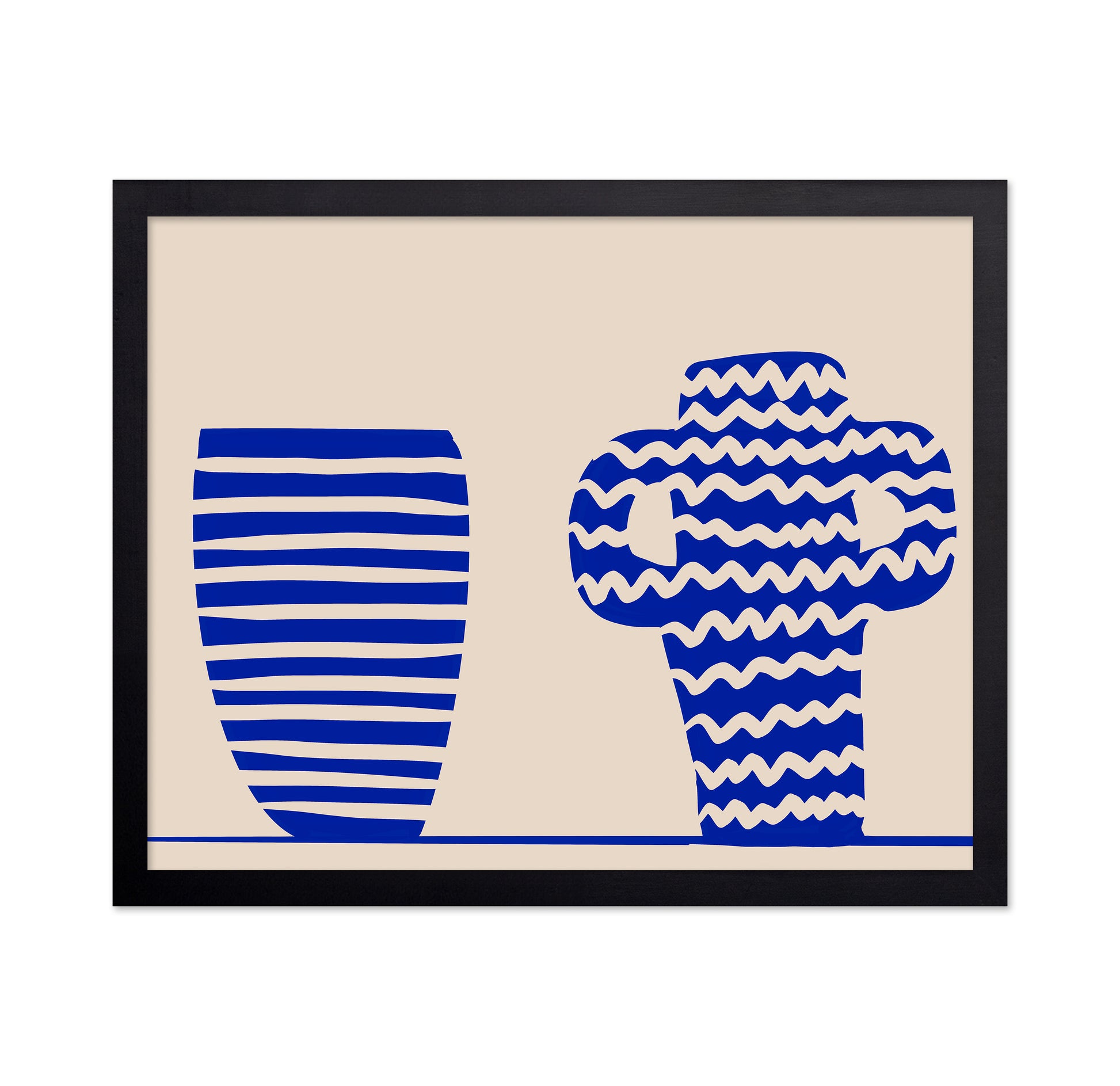 Blue Pattern Vases