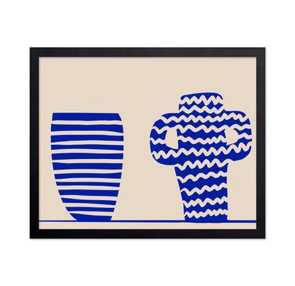 Blue Pattern Vases