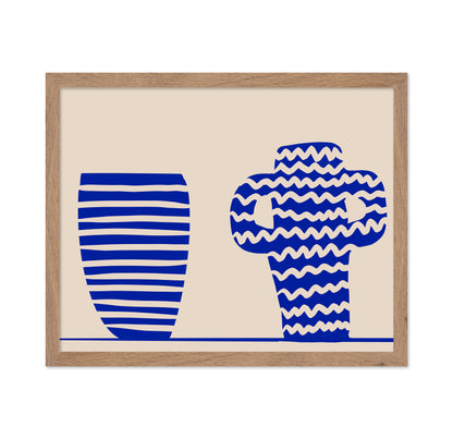 Blue Pattern Vases